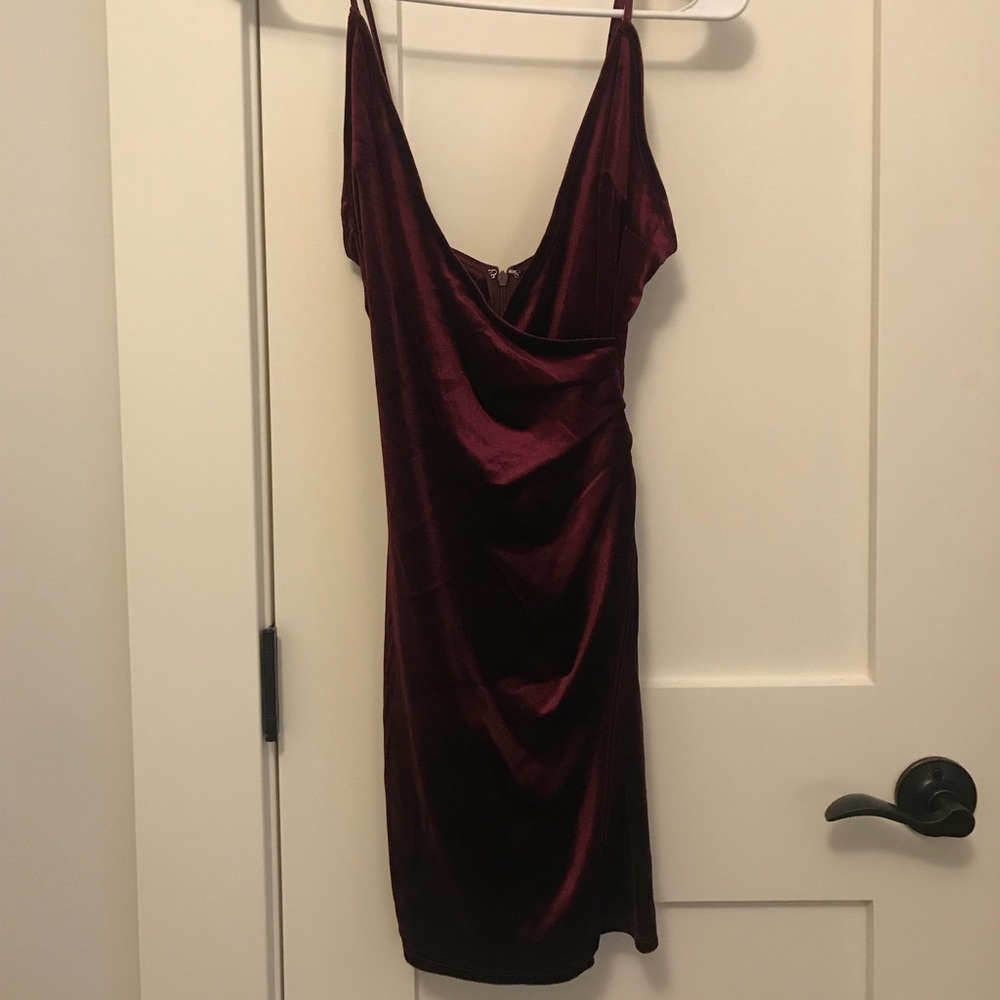 Red Velvet Mini Dress